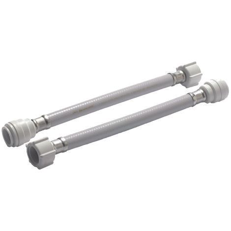 John Guest Speedfit White PVC Hose 300mm-15mm x 3/4" Hand (Pack Of 2)