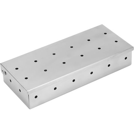 Outdoor BBQ Stainless Steel Meat Grill Smoker Box Supplies for Wood Charcoal (1/5)