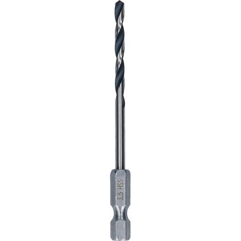 HSS PointTeQ foret hexagonal de 3,5 mm, lot de 10