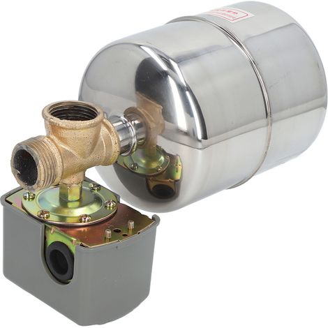 Kit Réservoir Pression et Clapet Anti-Retour ABS Métal Étanche pour Compresseur Air Commande Auto 110V-230V (1/5)