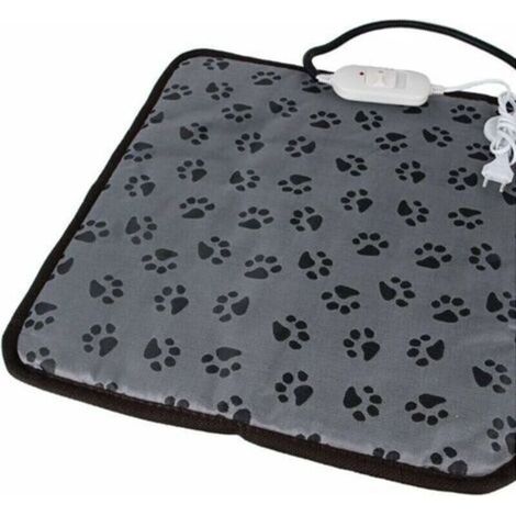 Tapis chauffant pour animaux domestiques, chiens, chats - Pour l'hiver - Réglable - Température constante - Avec cordon résistant à la mastication (45 x 45 cm) (1/4)