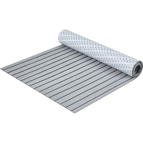 VEVOR Pavimento per Barca in Schiuma EVA Coperta per Barca 2400x900x6mm Pavimento Autoadesivo Antiscivolo 21600cm² Tappeto Marino per Barche Yacht Pontoni Coperte per Kayak