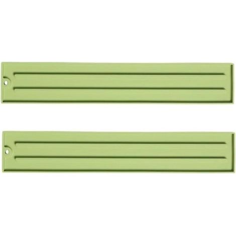 [JAMAIS UTILISÉ] Lot de 2 tapis de rangement antidérapants pour couvercles de casserole en silicone avec design hydrophobe et résistant à la chaleur pour comptoir de cuisine vert (1/4)