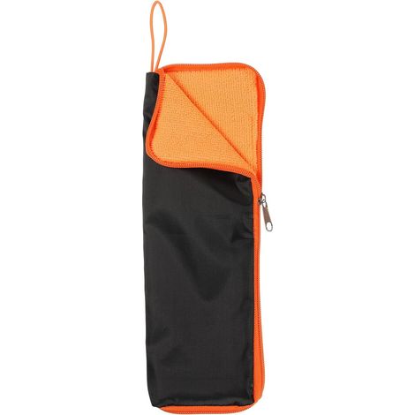 Sac pour Parapluies Mouillés 30 x 10 cm Housse Parapluie Pliant de Protection Réversible en Fibre Ultrafine, Étui Portable et Étanche pour Voyage Maison Extérieur, Orange (1/5)