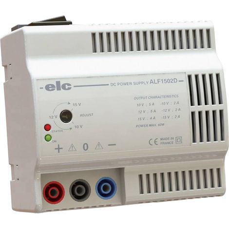 Alimentation de laboratoire, +/-10V, 2A, 2 sorties 60W (1/2)