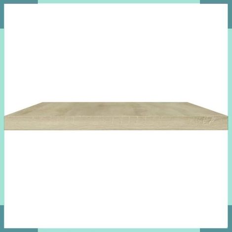 805208 Panneau de bibliothèque 4pcs Chêne sonoma 60x10x1,5cm Aggloméré (1/4)