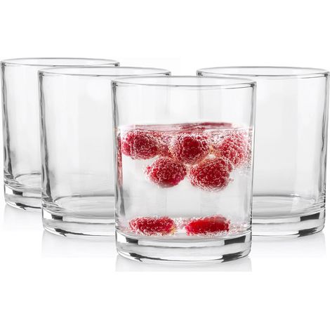 Lot de 4 à eau de 230 ml, à cocktail, à jus, verre à eau, passe au lave-vaisselle (1/5)