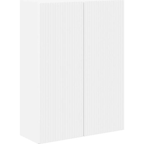 TV Wall Cabinet White 59.5 x 31 x 80 cm Engineered Wood vidaXL