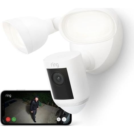 Ring Spotlight Cam Pro Wired Noir 1080p Sécurité Domestique (1/5)