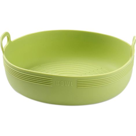 Moule à cuisson en silicone pour friteuse à air, rôtissoire et plat à pizza - Accessoire de garnissage alimentaire, tapis de gril rond de remplacement (1/5)