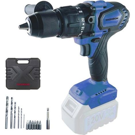 Perceuse à percussion sans fil - THOMSON - MIOHAMMERDRILL - 20V - 100 Nm - Moteur brushless (1/4)