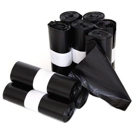 Sacchetto per rifiuti domestici g50 25l 55x60 nero - rotolo 20u-.