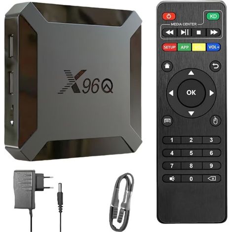 Décodeur transfrontalier X96Q Allwinner H313 HD WiFi Android natif (1/5)