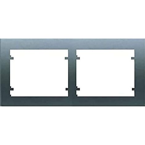 Cornice orizzontale a 2 elementi ACCIAIO NEPTUNE BJC IRIS 18002-AN (1/2)