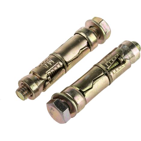 Rs Pro – Goujon d'assemblage M8 en acier au carbone – Longueur 50mm – Diamètre 14mm – Lot de 10 unités pour fixation solide (1/2)
