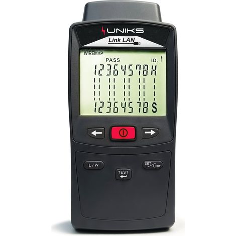 Uniks Link Lan, Misuratore Verifica Cavi Reti LAN,  CAT5 e CAT6