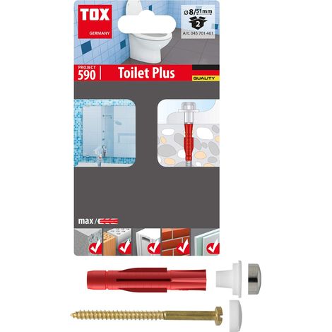 TOX Fissaggio WC Toilet Plus, 2 pz, 045701461 (1/4)