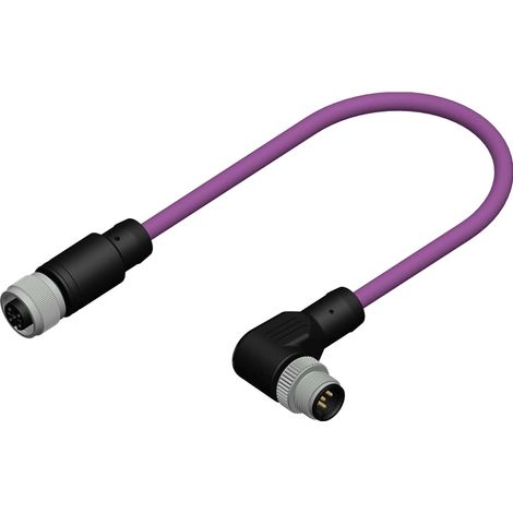 Connecteur pré-câblé RS PRO 4 conducteurs , Fiche femelle droite Femelle vers Fiche mâle droite, 10m ( Prix pour 1 )