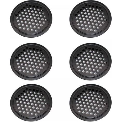 Grilles d'aération en acier inoxydable, grilles d'aération pour armoires - grilles d'aération rondes de 65 mm. (1/4)