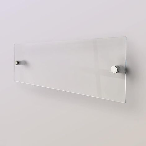 Acier Inoxydable Publicité Support D'entretoise En Verre Vis Pour Montage Et Fixation Du Verre (Argent 18 x 26 mm)