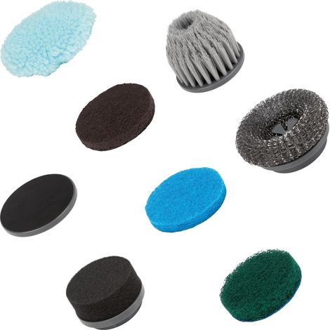 Set di spazzole di ricambio per spazzola elettrica Clatronic ERB 3815 A  8 accessori robusti  1 supporto  misura e durevole  262300 (1/5)
