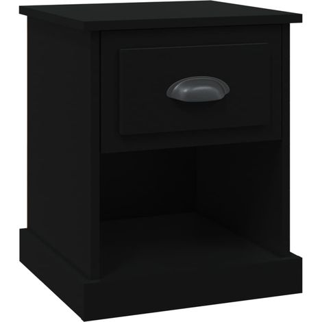 Maison Exclusive - Nachttisch Schwarz 39x39x47,5 cm Holzwerkstoff