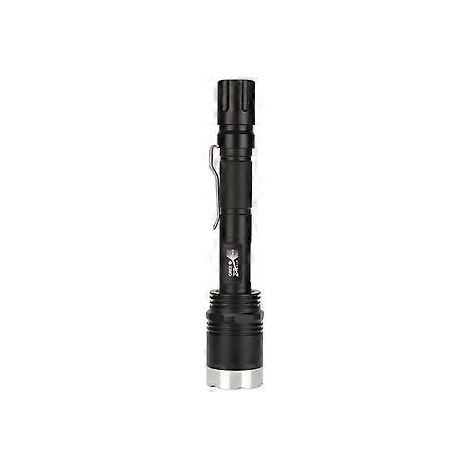 Lampe torche de camping 5000 lm, longue portée, étanche IPX5, anodisée noire, LED T6, lumière blanche, lampe torche d'extérieur (1/5)