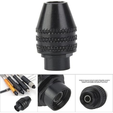 3-Backen-8-mm-Bohrfutteradapter für elektrische Bohrmaschinen/Schrauber (langer Schaft)