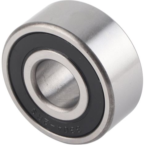 Roulement à billes à contact oblique à double rangée 3304‑2RS, roulement à rouleaux cylindriques silencieux 20 x 52 x 22 mm (1/5)