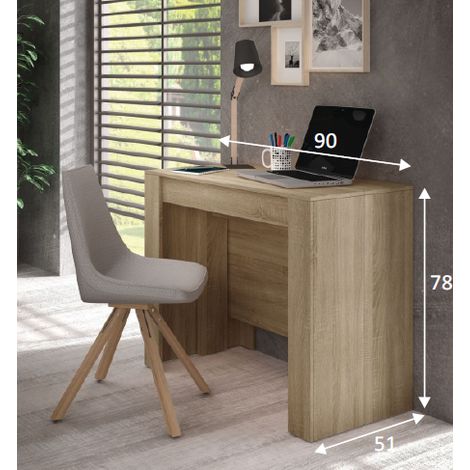 Mesa extensible con cinco posiciones acabado roble, 51/97.5/144/190.5/237cm (ancho) 78cm (alto) 90cm (fondo). (1/5)