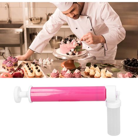 Pistolet à peinture manuel pour gâteaux, vaporisateur de colorant alimentaire pour gâteaux, outil de décoration de pâtisserie, bombe aérosol pour gâteaux, outil de pâtisserie, rose rouge (1/5)