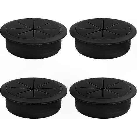 Set mit 4 60-mm-Kabeldurchführungen für Büromöbel und Computertische (1/5)