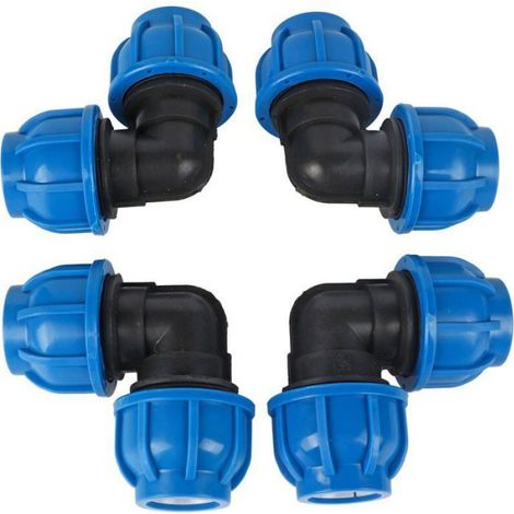 4 Pices Raccord de Tuyau Coud 32mm Connecteurs en Plastique PE pour Arrosage de Jardinire (1/4)