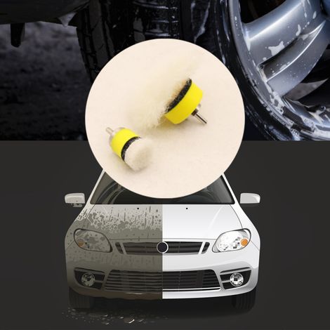 13 pièces Tampon de polissage pour détails automobiles, éponge de polissage, plateau de serrage, tige, arbre souple,roue de polissage en éponge (1/5)