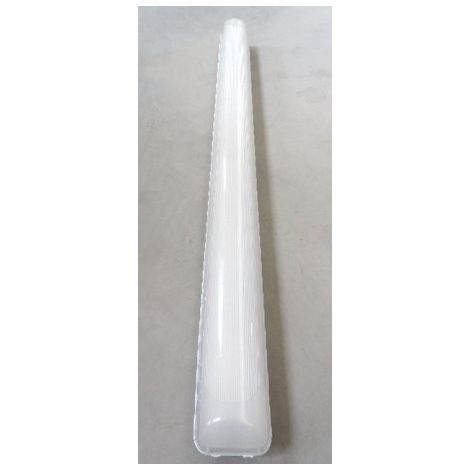 Plafonnier étanche LED 19W vasque polycarbonate 1277x101mm 4000K 2300lm driver électronique Ik08 IP66 Oleveon TRILUX 6303340