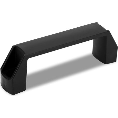 BEBUSINGOTO Poignée en Plastique Espacement des Trous 180 mm - Poignée en Arc Poignée de Transport Poignée de Rechange en Noir (1/4)