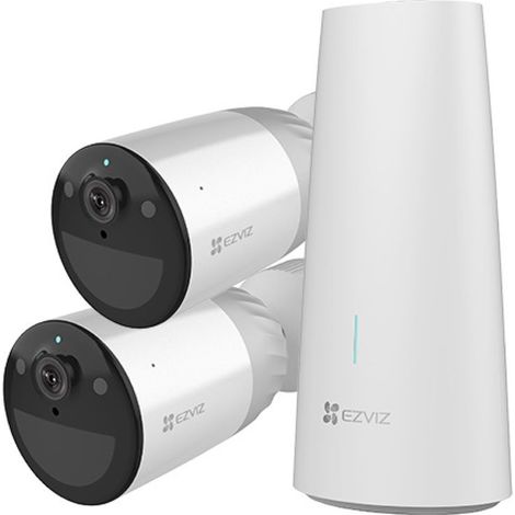 KIT DI 2 TELECAMERE SORVEGLIANZA + BASE WLAN (BC1-B2) (1/5)