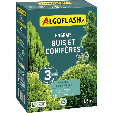 Engrais Buis et Conifères, Utilisable en Agriculture Biologique - 1,5 Kg (1/4)