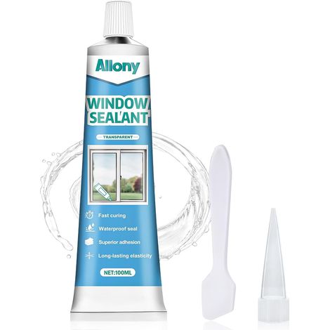 Colle Verre, Joint Etanche pour Vitres, Fenêtres et Serres de Jardin, 100ML (1/5)