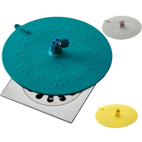 Lot 3 Bouchons et Couvercles de Baignoire, Bouchons Trop-Plein, Anti-Odeur pour Drain d'Évier et Douche (1/5)