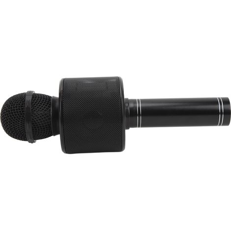 Microphone karaoké Bluetooth sans fil 3 en 1, enceinte portable, son HiFi, noir (1/5)