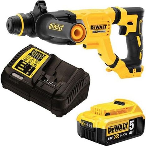 DEWALT SDS-Plus XR 18V 5aH Li-Ionen-Bohr-Meißel - 3 Joule - Ø28 mm - im Koffer mit Akku und Ladegerät - DCH263P1-QW (1/4)
