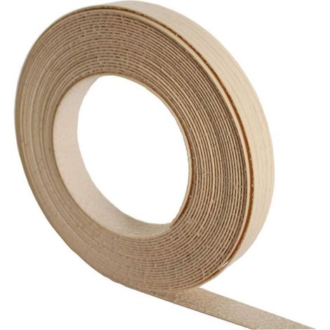 PVC strip, pre-glued door edge tape 22 mm x 10 m, iron-on melamine veneer roll, self-adhesive PVC edge strip for furniture restoration (1/5)