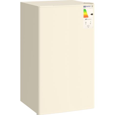 HOMCOM 91 Litre Freestanding Under Counter Fridge with Chiller Box, 47.5cm Wide Beige