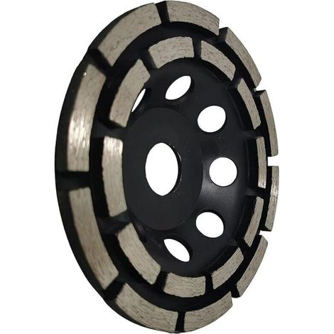 Diamant-Schleif- und Polierscheibe, 125 mm x 22,23 mm Doppelbereich-Diamant-Schleifscheibe, zum Schleifen von Estrich, Betonplatten, Fliesen und Fliesenkleber.