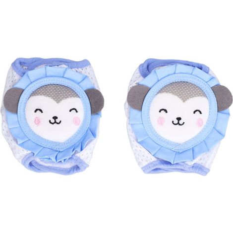 2 pièces Genouillères Respirantes pour Bébé, Protection Anti-Dérapante pour Ramper, Ajustable et Confortable