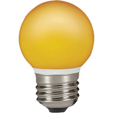 Sylvania Lampara LED Esférica de color naranja, 0.5w, toma E27, forma de globo