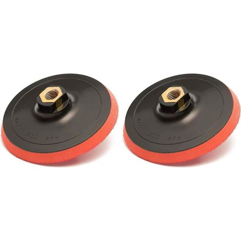 Plateau de Ponçage 125mm M14 avec Adaptateur – Disque Support pour Meuleuse et Perceuse – Compatible Ponceuse Orbitale – Vitesse 12 500 tr/min) (Lot de 2) (1/5)
