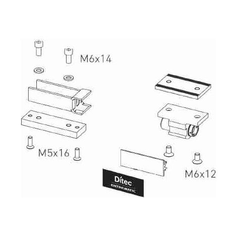 KASM48 Kit Sfondamento Anta Mobile Bo DITEC ENTREMATIC KASM48