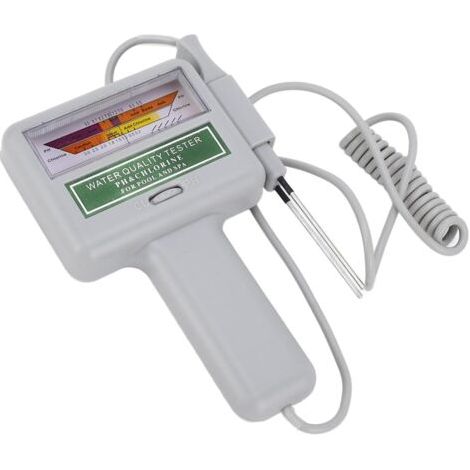 Testeur de Chlore PH Portable Digita Testeur de Qualité de l'eau Testeur d'eau Compteur de Chlore Piscine Spa Moniteur de Qualité de l'eau Vérificateur (1/5)